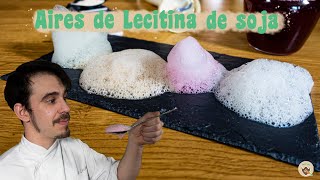 AIRES de LECITINA de SOJA  COCINA MOLECULAR VEGETAL [upl. by Gerick48]