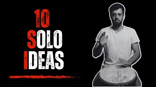 10 Djembe Solo Ideas 🔥 [upl. by Eednyl996]