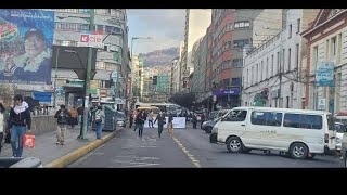 La Paz conflictivo tráfico vehicular por bloqueos de trabajadores en salud [upl. by Damarra]