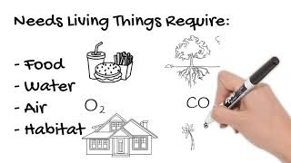 Biotic and Abiotic Parts of an Ecosystem Short Simple Science [upl. by Conlee]