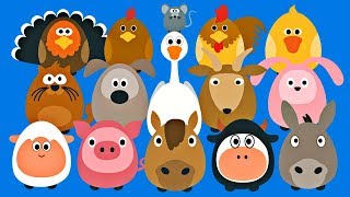 Learning Farm Animals for Kids  Fun Teaching Animals Video for Toddlers  Stacking Tsum Tsum Style [upl. by Ttej]