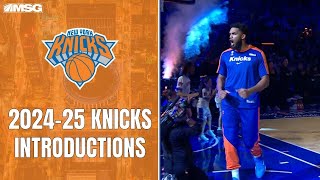 202425 New York Knicks Player Intros At Madison Square Garden  New York Knicks [upl. by Sanchez]