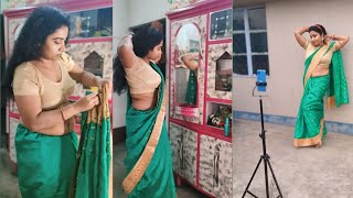 Saree Draping sareesaadivlogvlogsvideo [upl. by Chu]