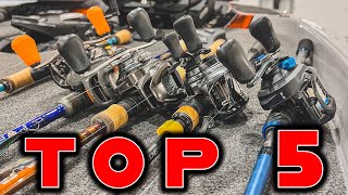 Top 5 Fishing Rods Every Angler Needs Beginner To Advanced [upl. by Soisatsana]