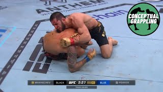 Islam Makhachevs modified darce choke [upl. by Agler]