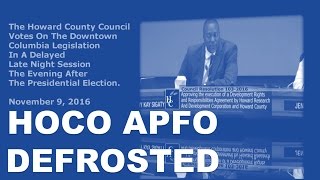 HOCO APFO  DEFROST MODE  COUNCIL STRIKES 40YR APFO FREEZE [upl. by Anilat245]