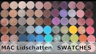 Meine MAC Lidschatten  SWATCHES [upl. by Ahtanoj723]