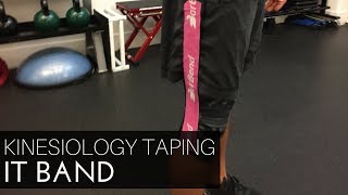 Kinesiology Taping for IT Band [upl. by Cacilie]