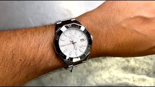 Review Bulova 43mm Marine Star Precisionist White Dial 96B426 [upl. by Brodench31]