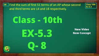 Ex 53 Q8 Class10  AP Chapter 5  Exercise 53  Class10  NCERT  Class10 Ex 53 Q8  Green Board [upl. by Eadith]