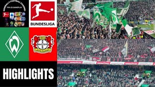 SV Werder Bremen vs Bayer Leverkusen 04 12Spieltag Bundesliga Highlights [upl. by Yerggoeg]