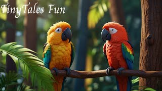 Parrot Rhyme for Kids  Animated Parrot Rhyme for kids  Nursery Rhyme [upl. by Lidah155]