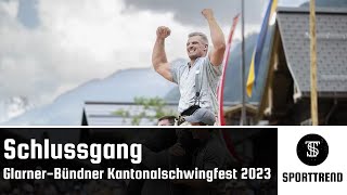 Samuel Giger vs Armon Orlik  Schlussgang GlarnerBündner Kantonalschwingfest 2023 [upl. by Adur]