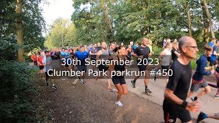 Clumber Park parkrun 450  September 30th 2023 fast [upl. by Cockburn761]