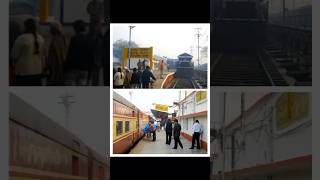 ICF GHYDBRG RAJDHANI EXPRESSindianrailwaysrajdhaniexpressicfcoachesicfwdp4emdlocomotive [upl. by Ycart]