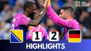 Bosnia and Herzegovina vs Germany 12 Highlights  UEFA Nations League  20242025 [upl. by Eninnaj]