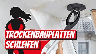 Trockenbauplatten schleifen  Bauhelden [upl. by Nannerb]