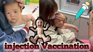 Baby Crying injection Vaccination 6 Month Cry [upl. by Atled]