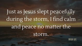 SLEEPING IN THE STORM Powerful Declarations for Finding God’s Peace in Every Situation [upl. by Acillegna]