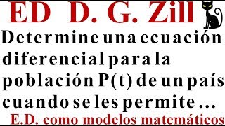 Ecuaciones diferenciales como modelos matemáticos Zill 131 a 4 [upl. by Daggna]