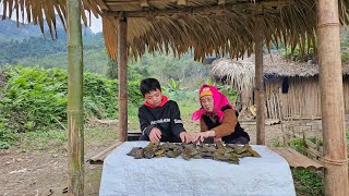 Orphan Boy  Making cakes to sell taking care of the vegetable garden the boys daily life [upl. by Noxaj]