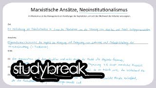 Marxistische Ansätze Neoinstitutionalismus  Organisation [upl. by Shwalb]