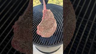 Perfect Tomahawk Steak  Topped and served with Garlic and Herb Compound Butter steak beef [upl. by Leunad]