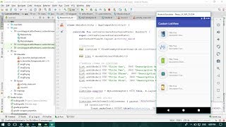 Custom ListView with item click listener Kotlin  Android Studio Tutorial [upl. by Illoh]