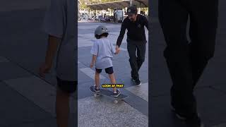 First time on a skateboard EVER skateboarding brailleskateboarding skateboard [upl. by Stillmann]