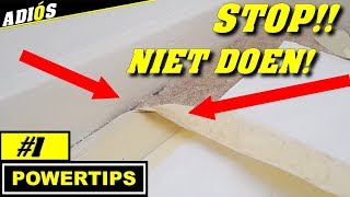 PLAKBAND VERWIJDEREN oude plakband verwijderen langs de plint  powertips 1 [upl. by Renrut357]