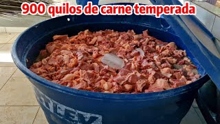 TEMPERANDO MAIS DE 900 KG DE CARNE [upl. by Enirbas]