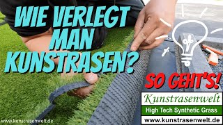 Wie verlegt man Kunstrasen  Kunstrasenweltde [upl. by Thatcher278]