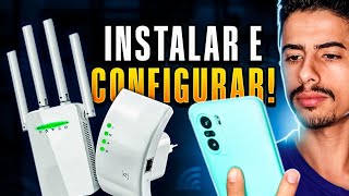 Como CONFIGURAR REPETIDOR WIFI pelo CELULAR  Guia para iniciantes [upl. by Nnylassej]