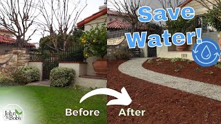 Xeriscape Front Yard Makeover Before and After [upl. by Anauqcaj342]