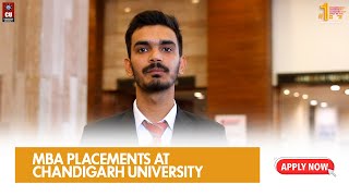 Chandigarh University MBA Placements  Admissions  Scholarships  Patents  CUCET 2024 [upl. by Ardiekal634]