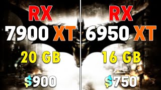 RX 7900 XT 20GB vs RX 6950 XT 16GB  PC Gaming Benchmark Test [upl. by Aihsekat]