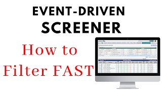 Event Driven Investing Stock Screener trading ideas in CYBR VRSN [upl. by Ettevy]