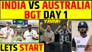 🔴INDIA VS AUSTRALIA DAY 1  BORDER GAVASKAR TROPHY LETS START KISME KITNA HAI DUM [upl. by Maxi]