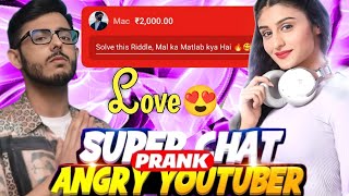 carryminati super chat prank 😅 Mac amp carry  dirty mind test 🙈🔥  love superhit [upl. by Ainud]