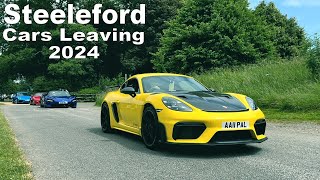 Cars Leaving Steeleford Supercar Show 2024 at Stansted House Car Show Hypercars Launch Send It [upl. by Eilram246]