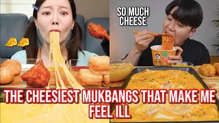 the CHEESIEST mukbangs that make me feel ill [upl. by Anitnemelc]