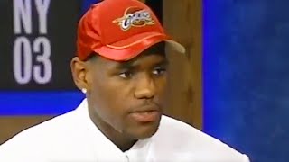 Cavs Select LeBron James with the 1st Pick in the 2003 NBA Draft  June 26 2003 [upl. by Sibelle621]