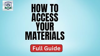 LPA STUDY GUIDE  How to access your materials [upl. by Bristow]