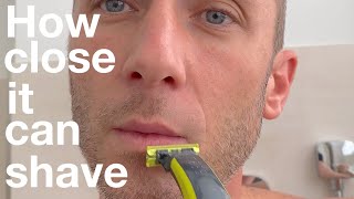 How close can Norelco Oneblade shave your beard [upl. by Cogan]