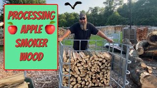 PROCESSING APPLE SMOKER WOOD  153 [upl. by Ainotal]