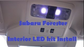 Subaru Forester Interior LED kit Installation [upl. by Dupuy856]