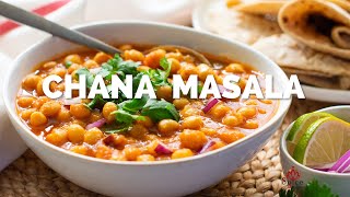 Chana Masala  Garbanzo al curry al estilo Indio [upl. by Lomax]