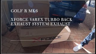 Golf R MK6 XFORCE VAREX Turbo Back Exhaust Installation [upl. by Sesmar]