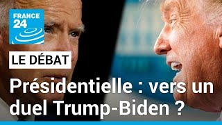 Présidentielle américaine  vers un nouveau duel TrumpBiden  • FRANCE 24 [upl. by Aztinay]