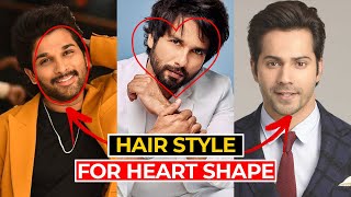 Best Hairstyles For Heart Shaped Face Male  heart face shape hairstyle  Best Hairstyles For Men [upl. by Garvy]